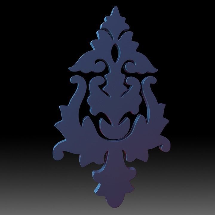 Ornaments Motif Base Mesh Vol 2 3D model_2