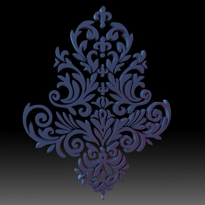 Ornaments Motif Base Mesh Vol 2 3D model_11