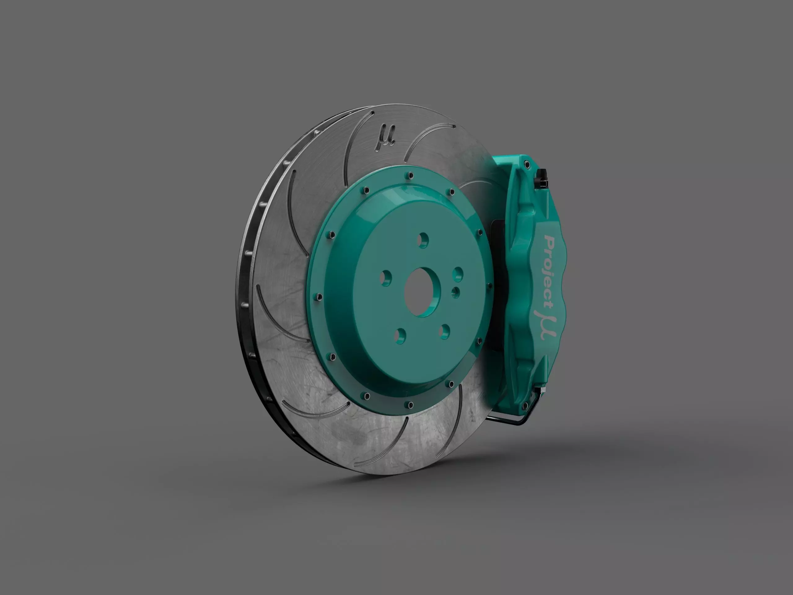 Projectmu brake kit lowpoly Low-poly 3D model_0