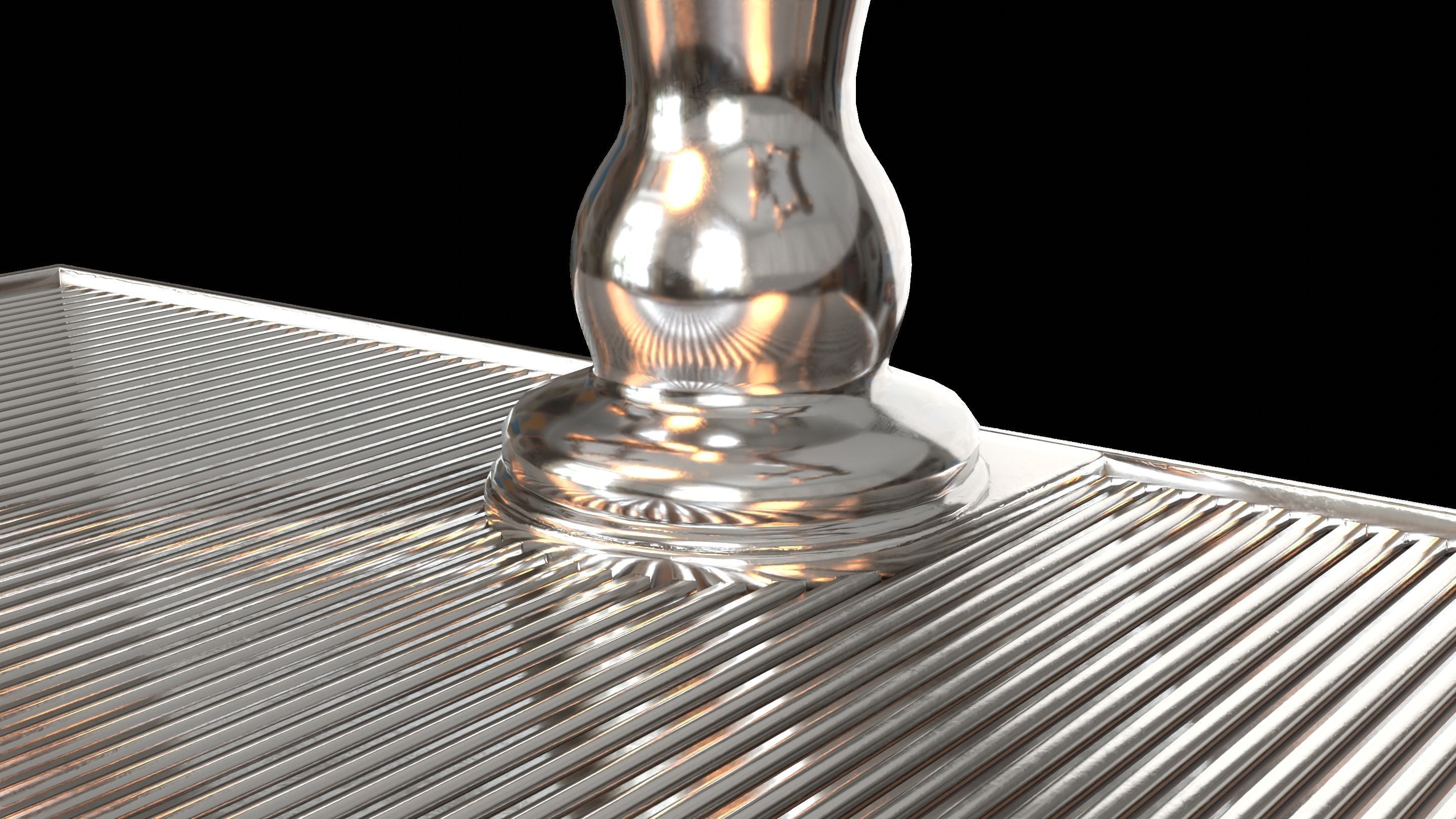 Bar Beer tap Low-poly 3D model_40