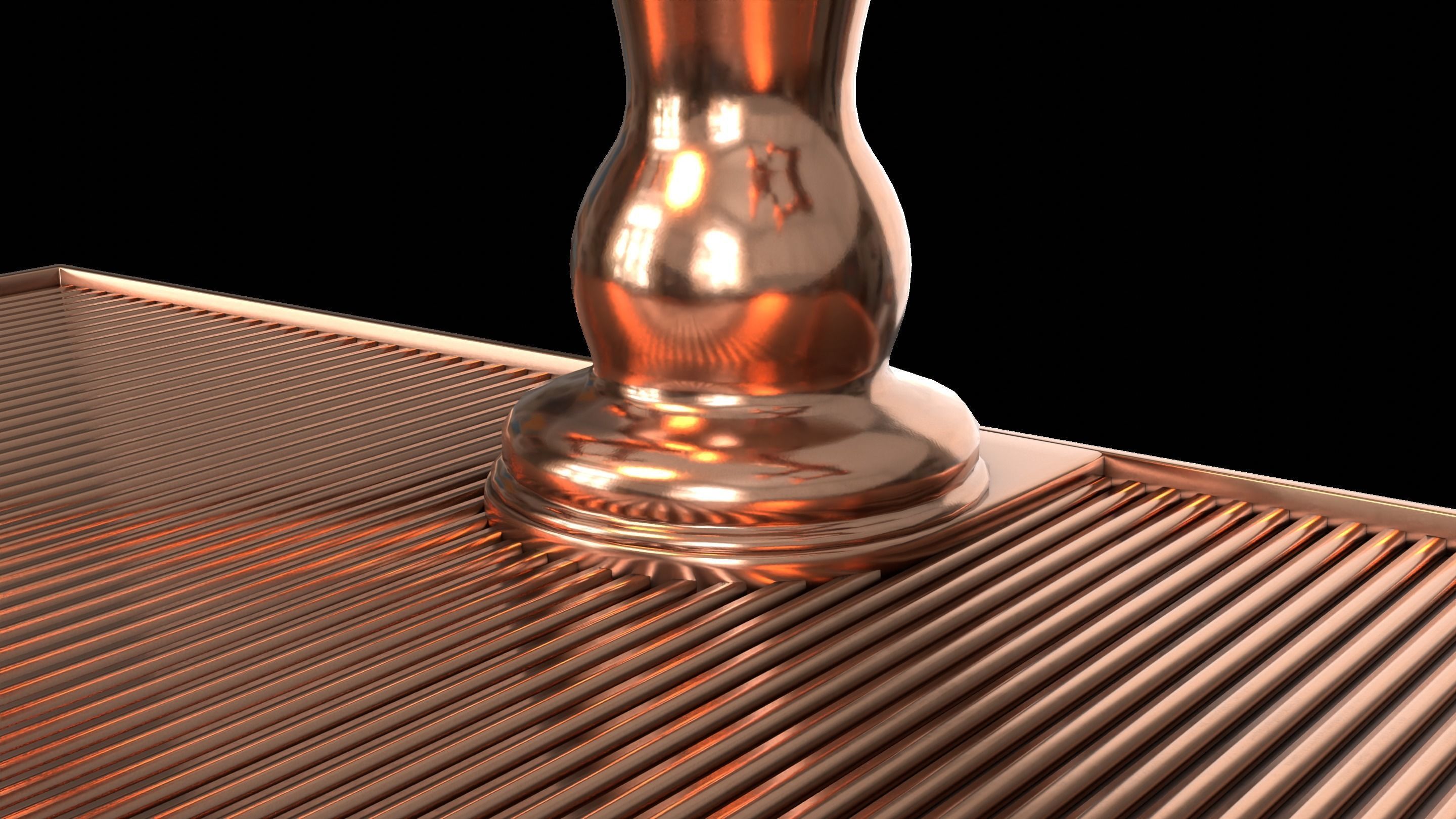 Bar Beer tap Low-poly 3D model_13