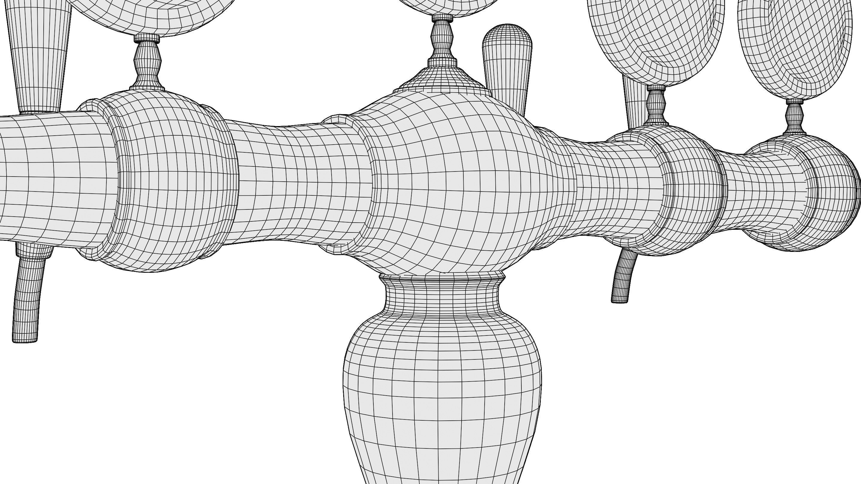 Bar Beer tap Low-poly 3D model_52