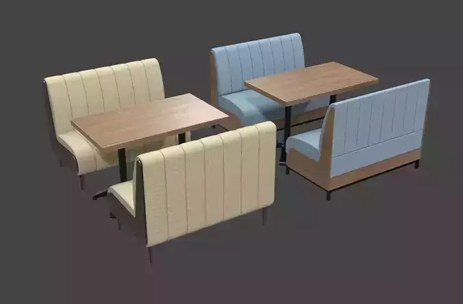 Sofa booth set cafe and Restaurant 
