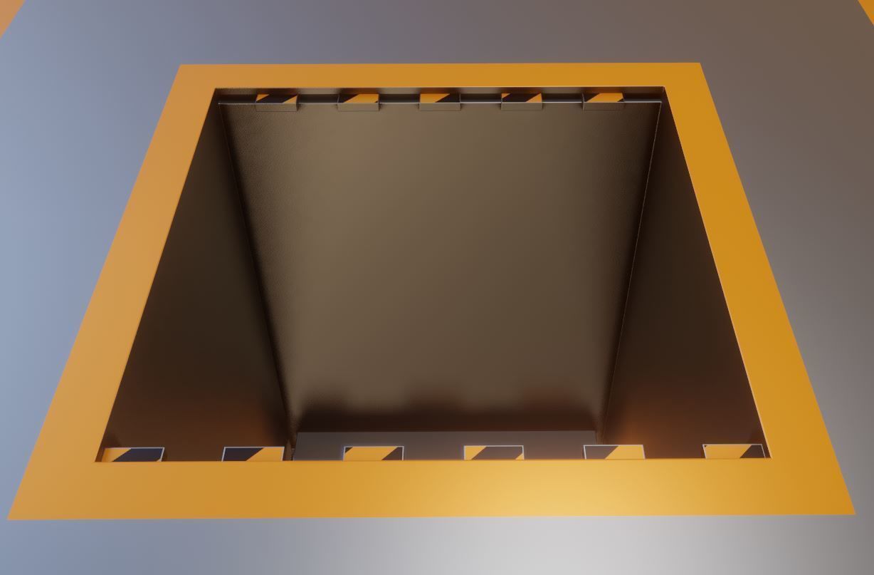 Animated Floor Elevator Low-poly 3D model_14