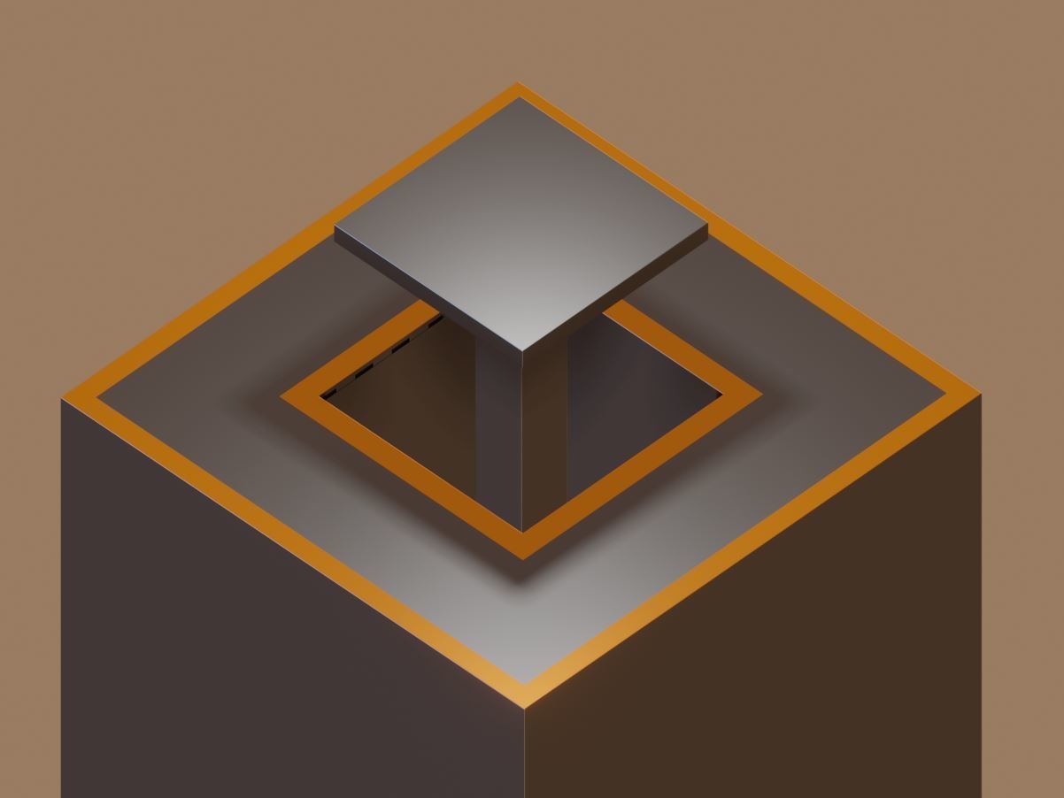 Animated Floor Elevator Low-poly 3D model_10