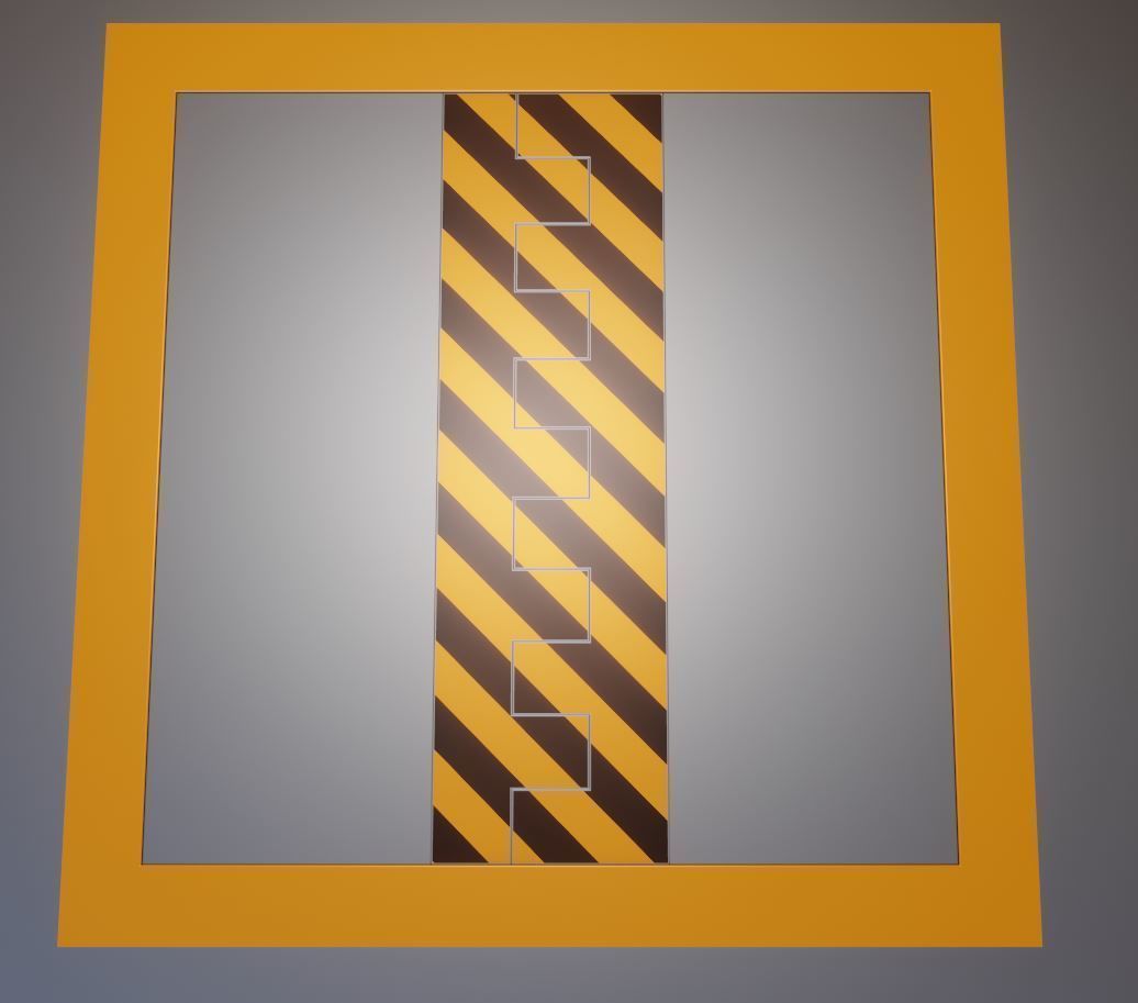 Animated Floor Elevator Low-poly 3D model_12