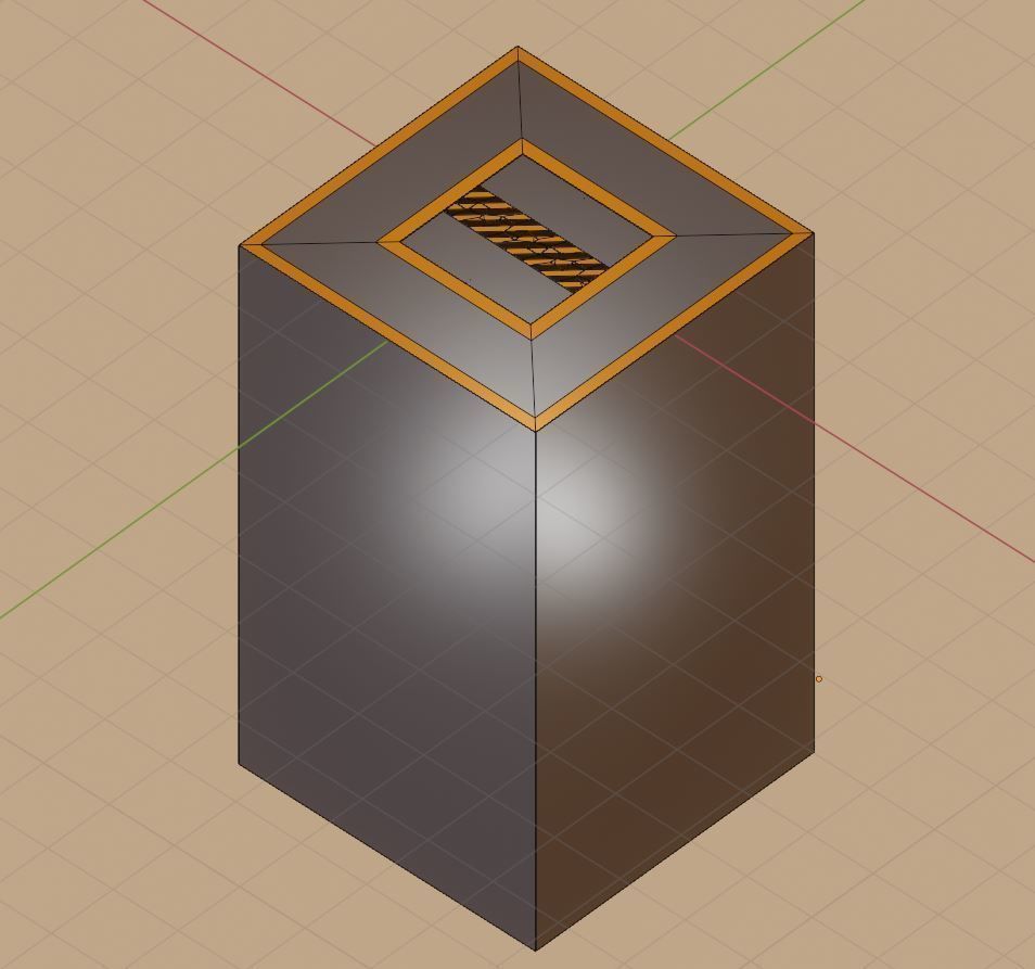 Animated Floor Elevator Low-poly 3D model_3