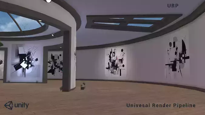 Circular Art Gallery Unity Asset