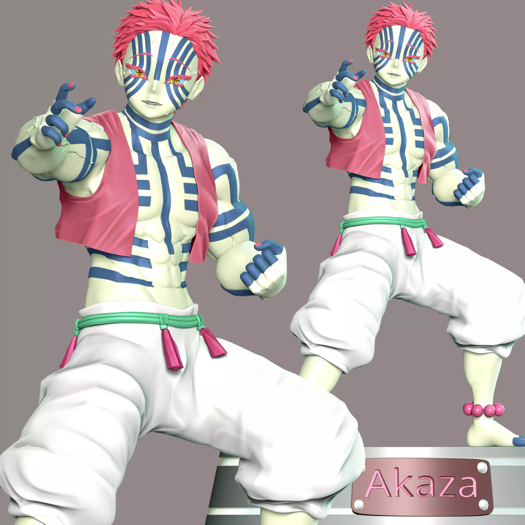 Demon Slayer - Akaza Kimetsu no Yaiba 3D print model