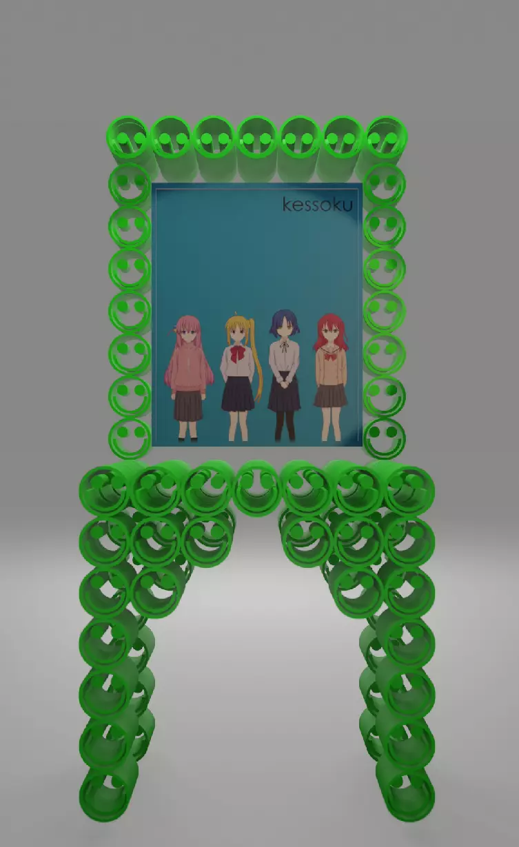 Smile Emoji Chair Poster Free 3D model