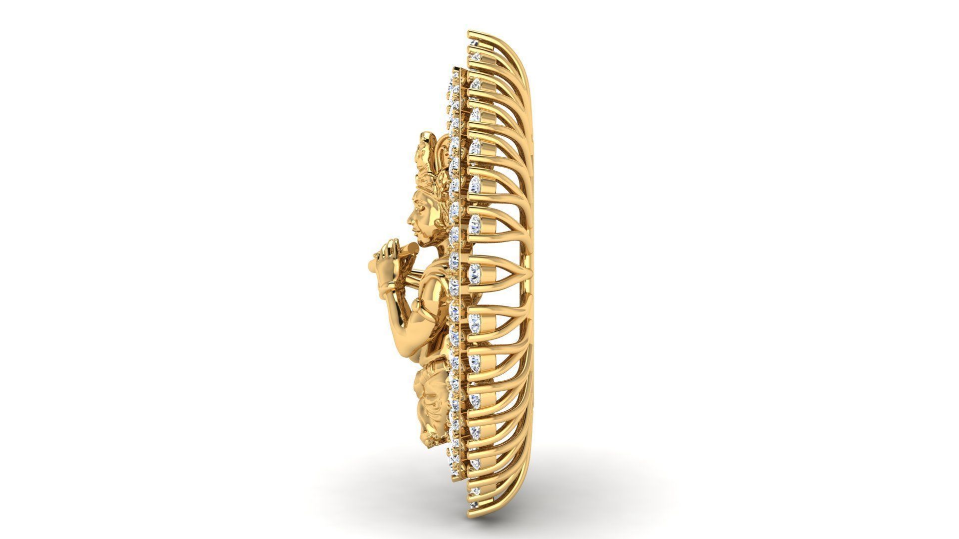 krishna pendent 3D print model_1