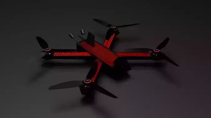 DRL Racer 4  Low-poly 3D model