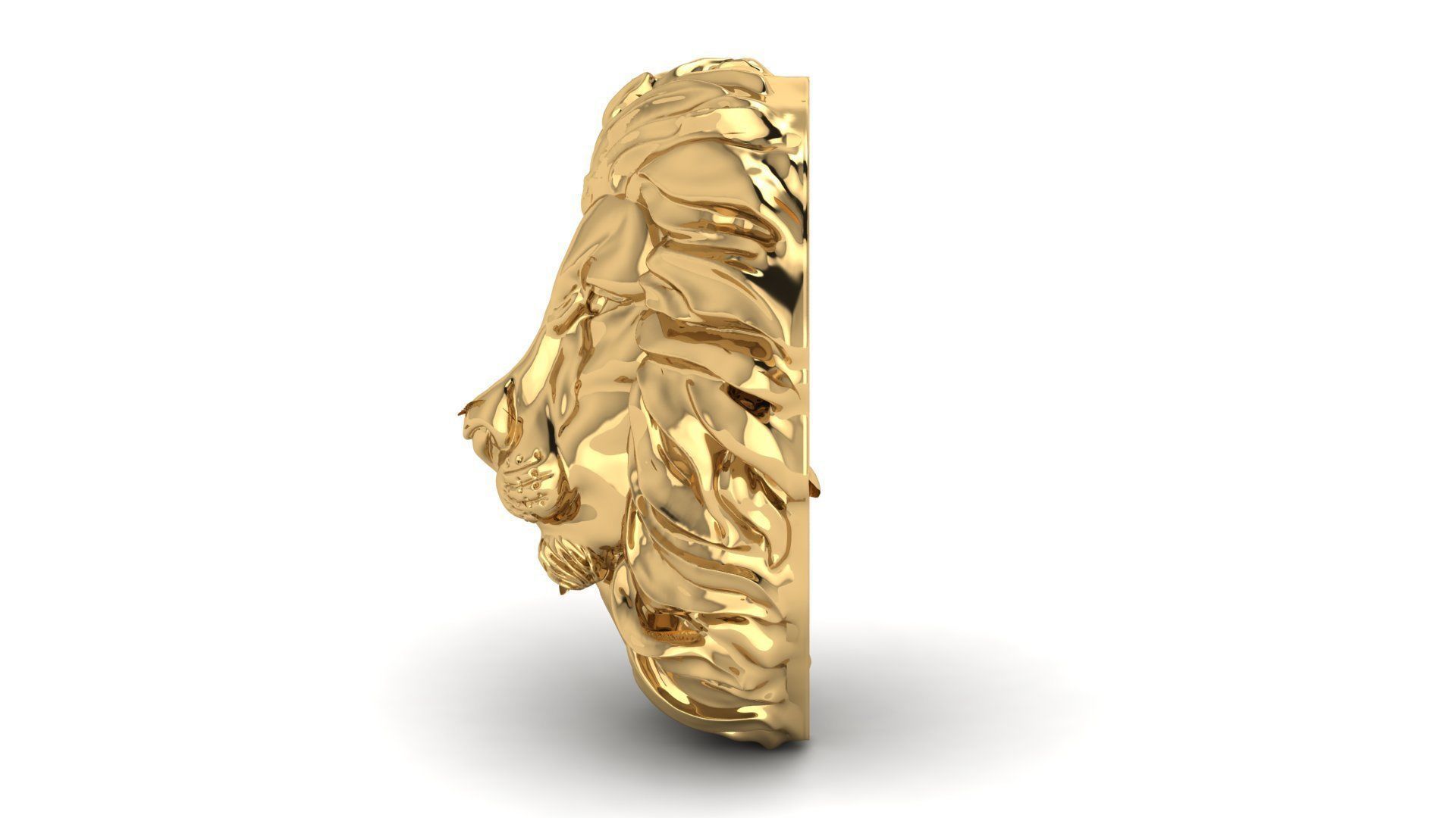 lion of king pendant 3d file 3D print model_2