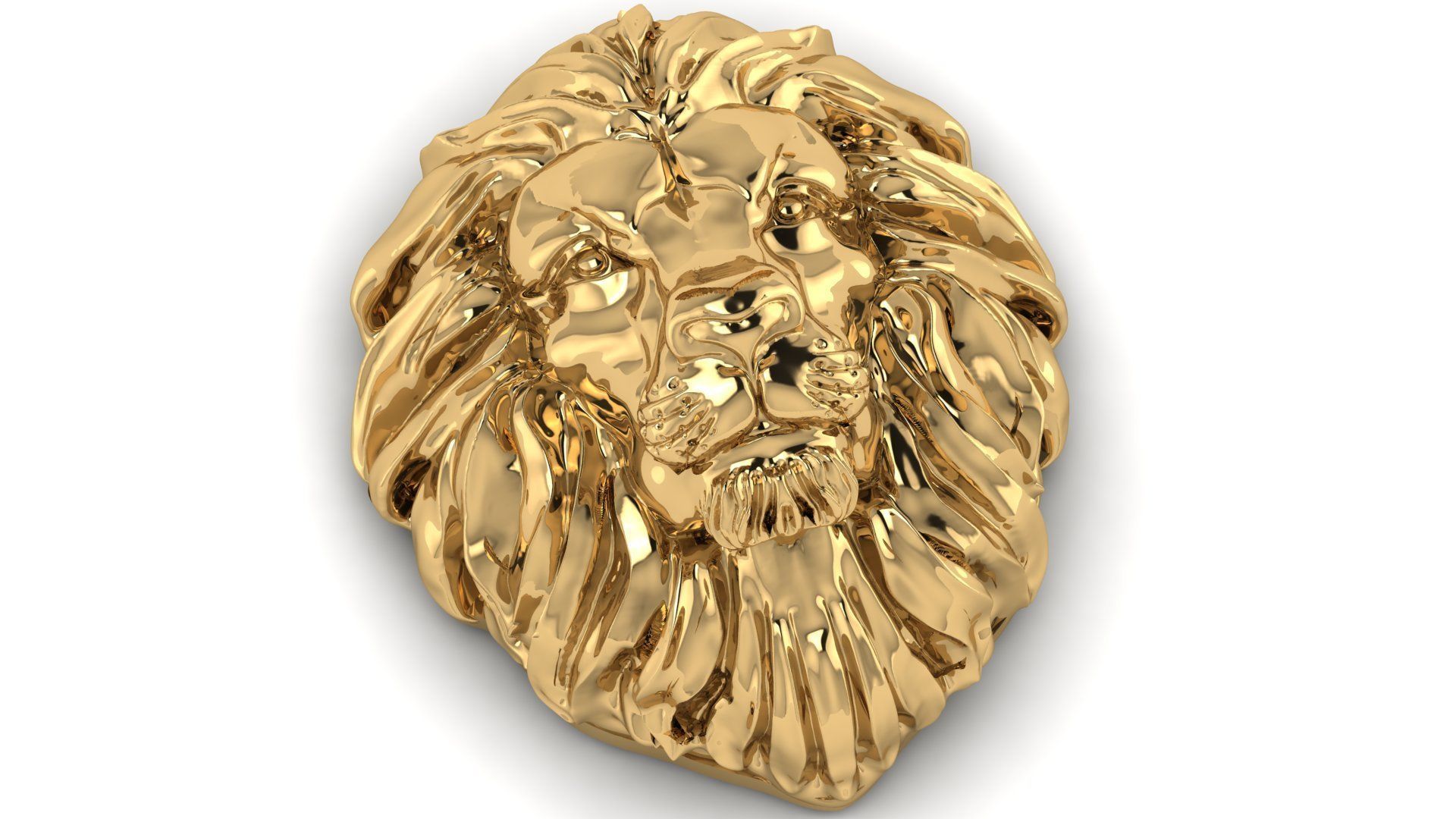 lion of king pendant 3d file 3D print model_3