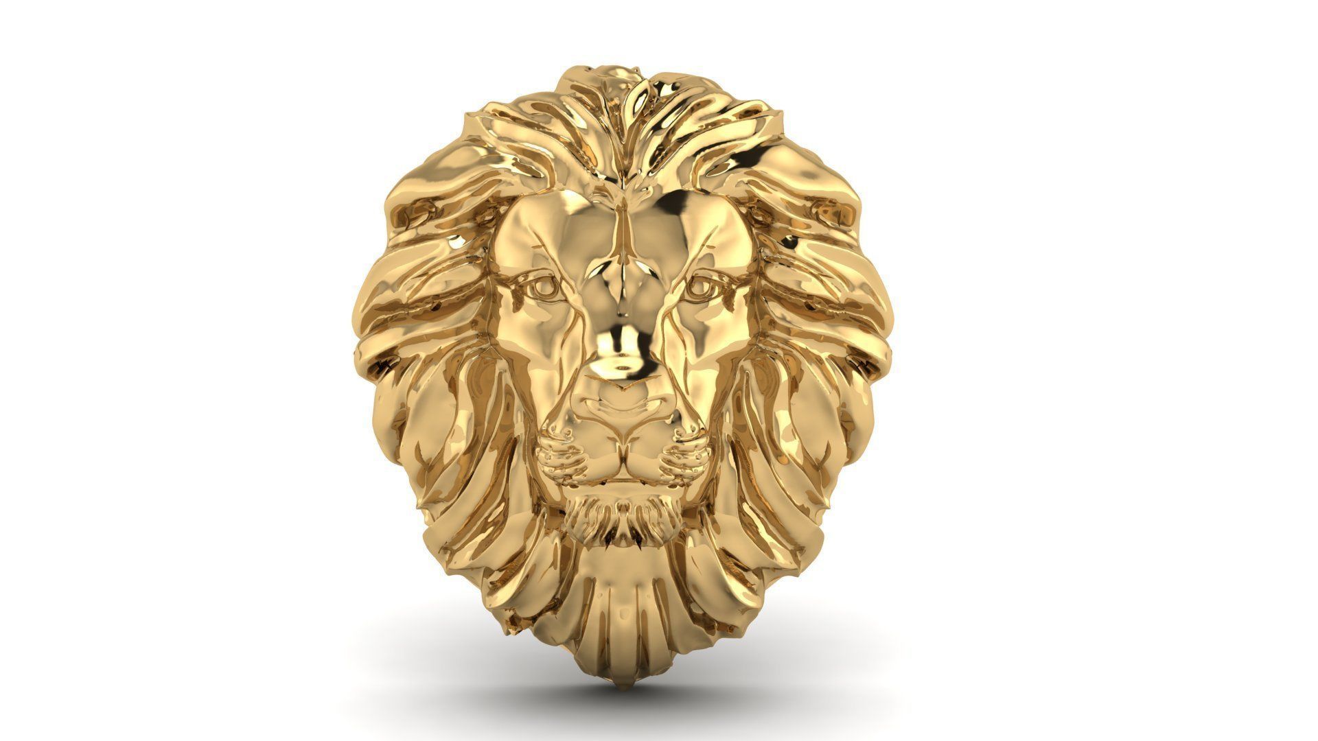 lion of king pendant 3d file 3D print model_1