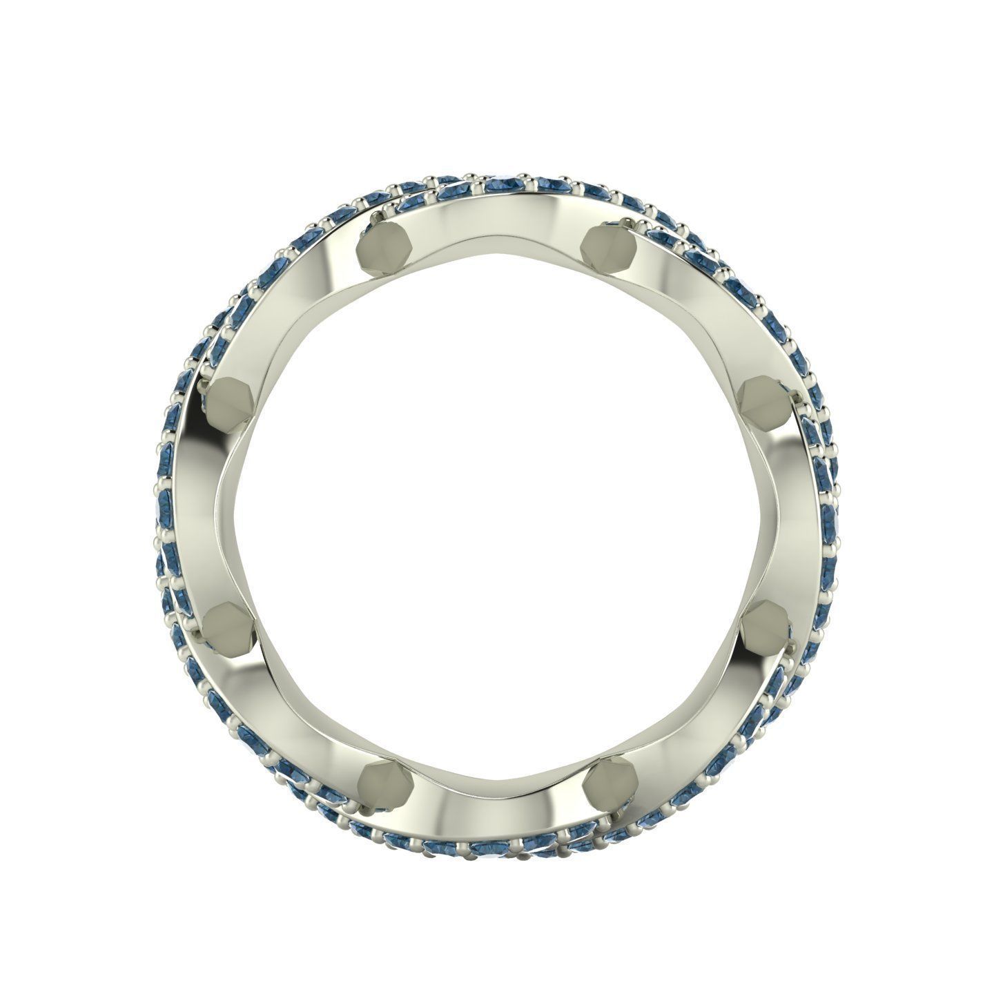 Weave Eternity Ring 3D print model_5
