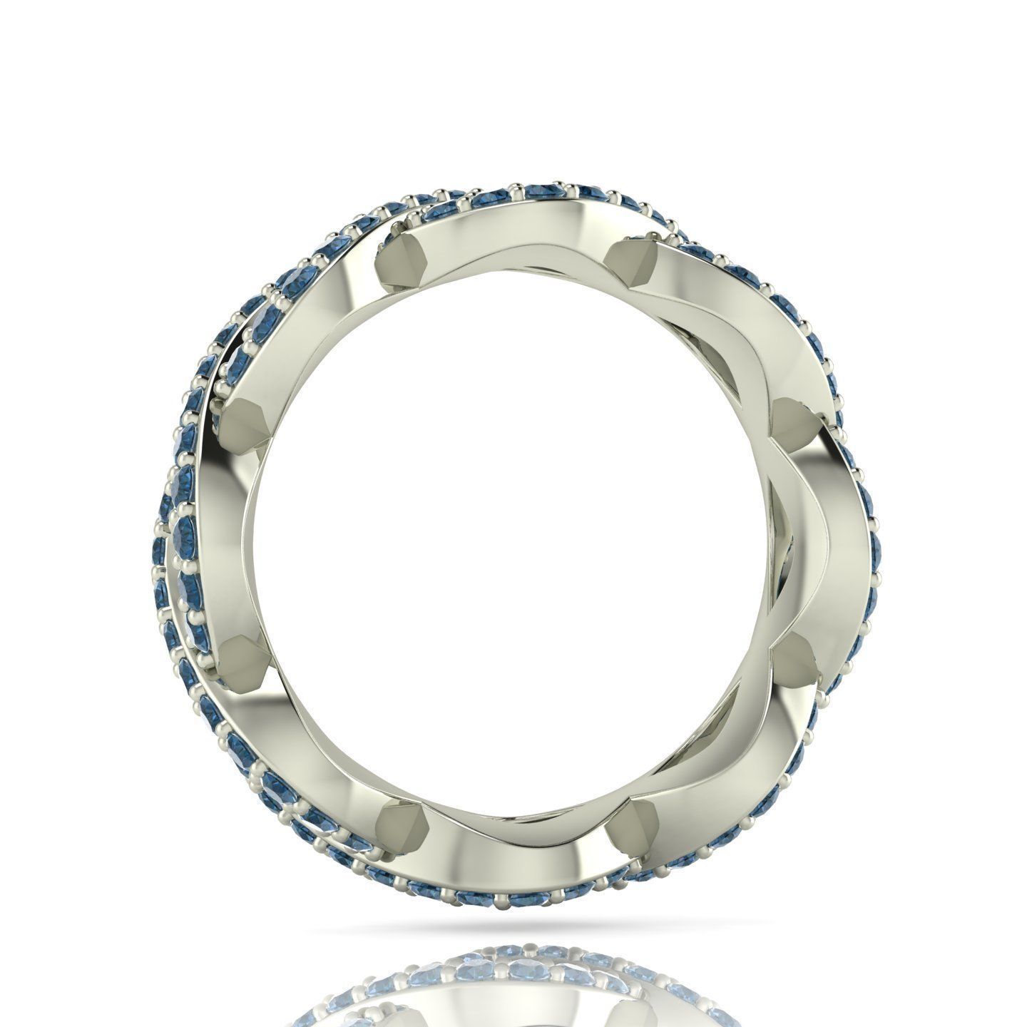 Weave Eternity Ring 3D print model_3