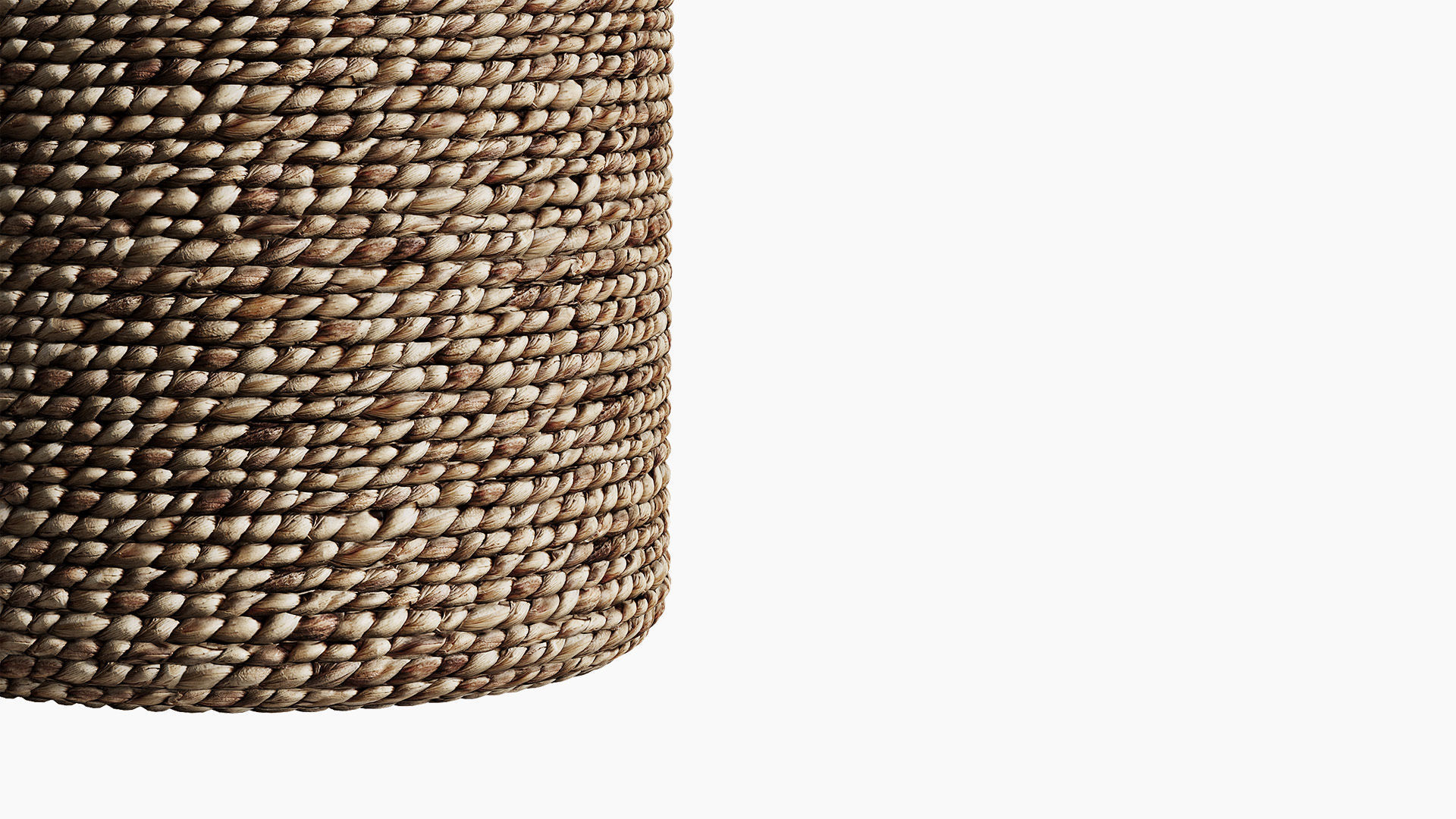 Round wicker basket Raga 3D model_4