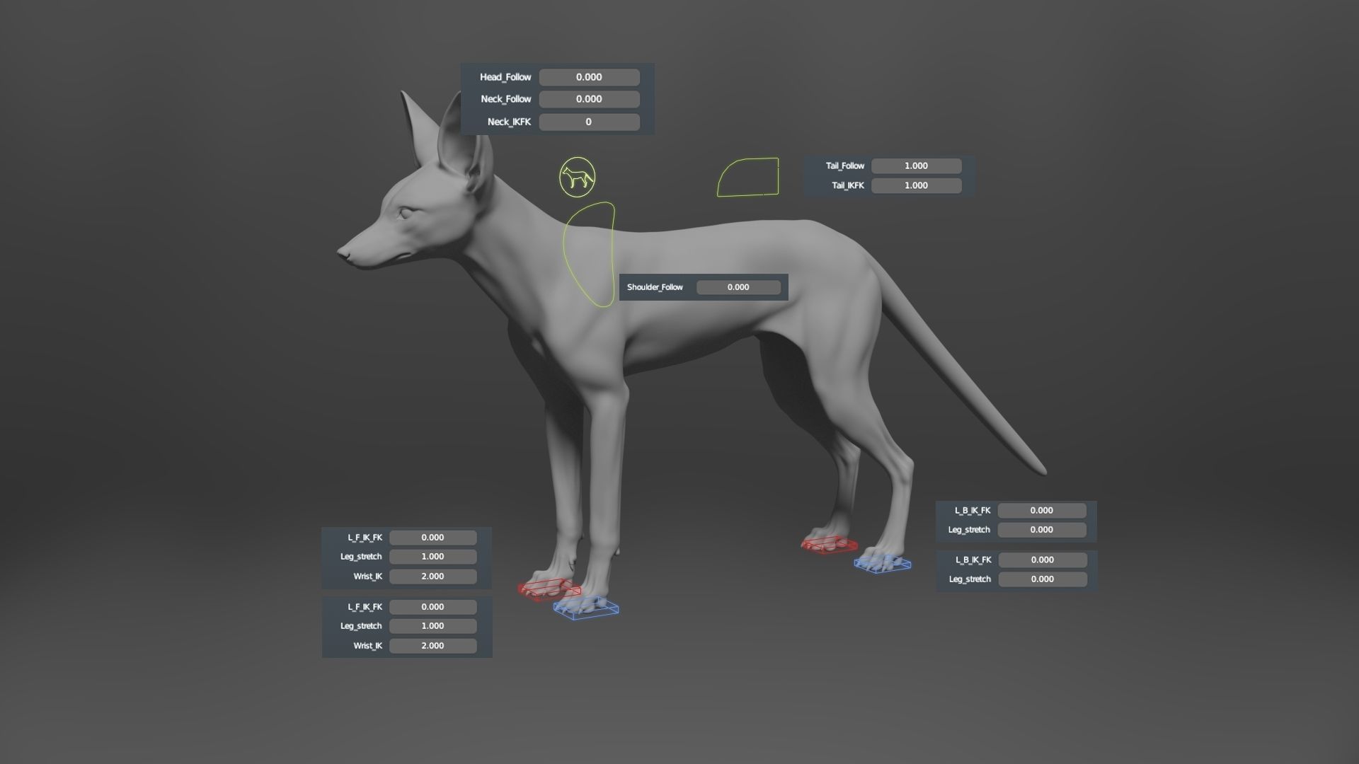 Arabian Red Fox Animation - VFX Grace 3D model_21