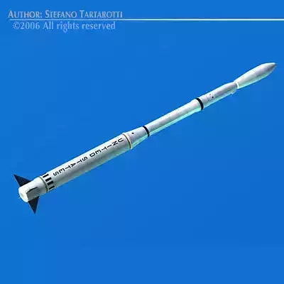 Nasa Scout rocket 3D model