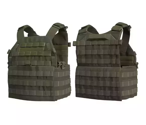 Military Bulletproof Vest LBT 6094 - Marvelous Designer 3D model