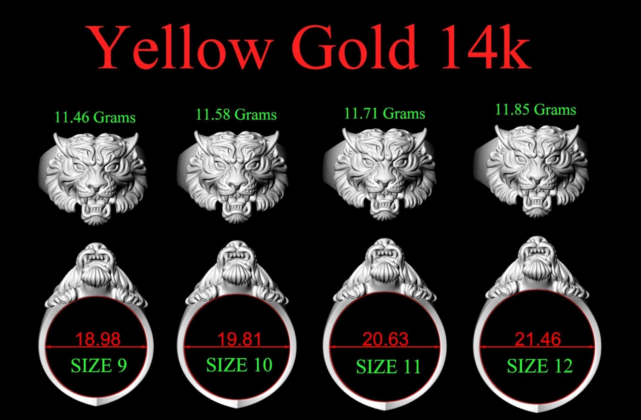 Tiger Ring 3D print model_14