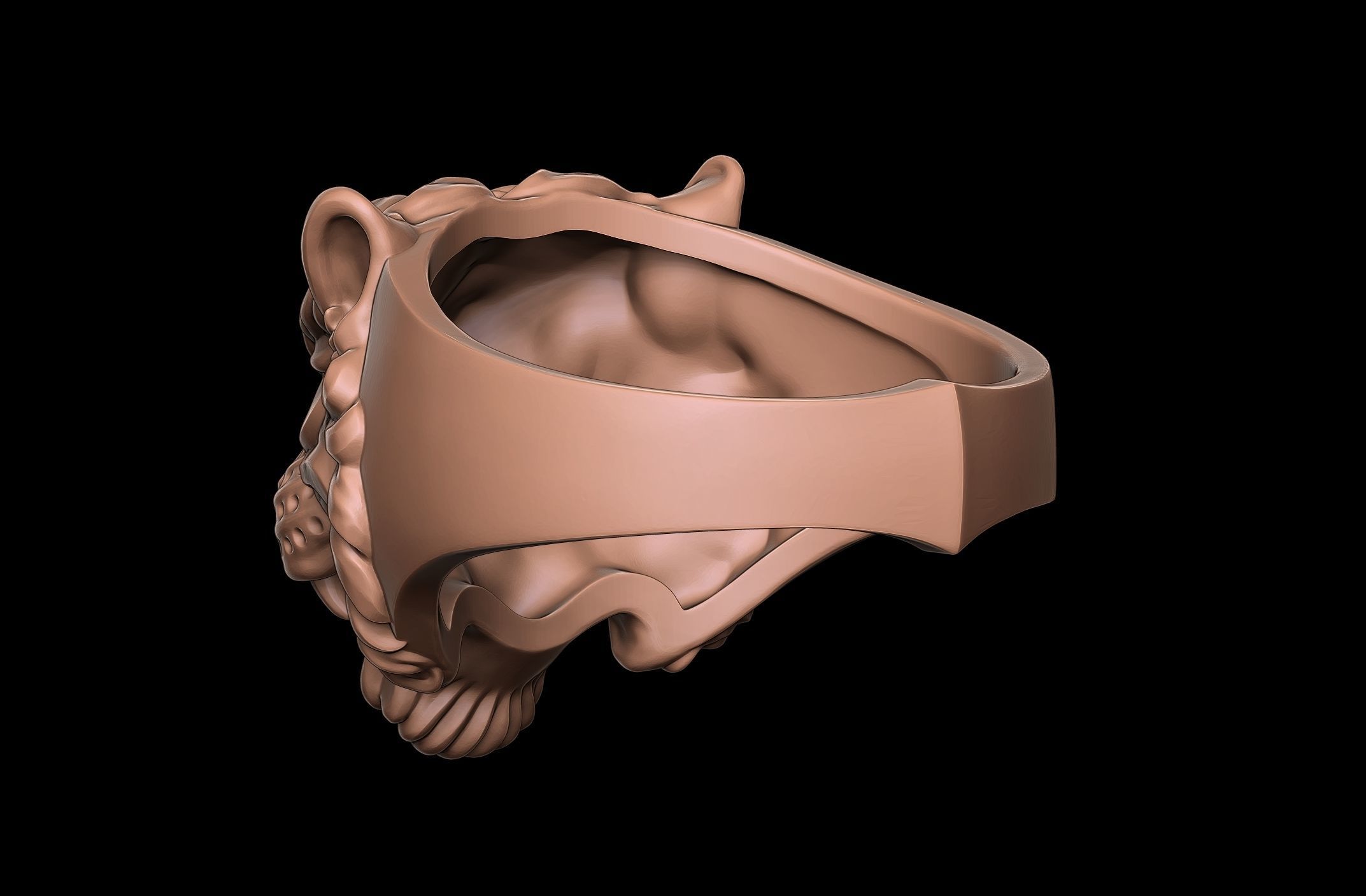 Tiger Ring 3D print model_4