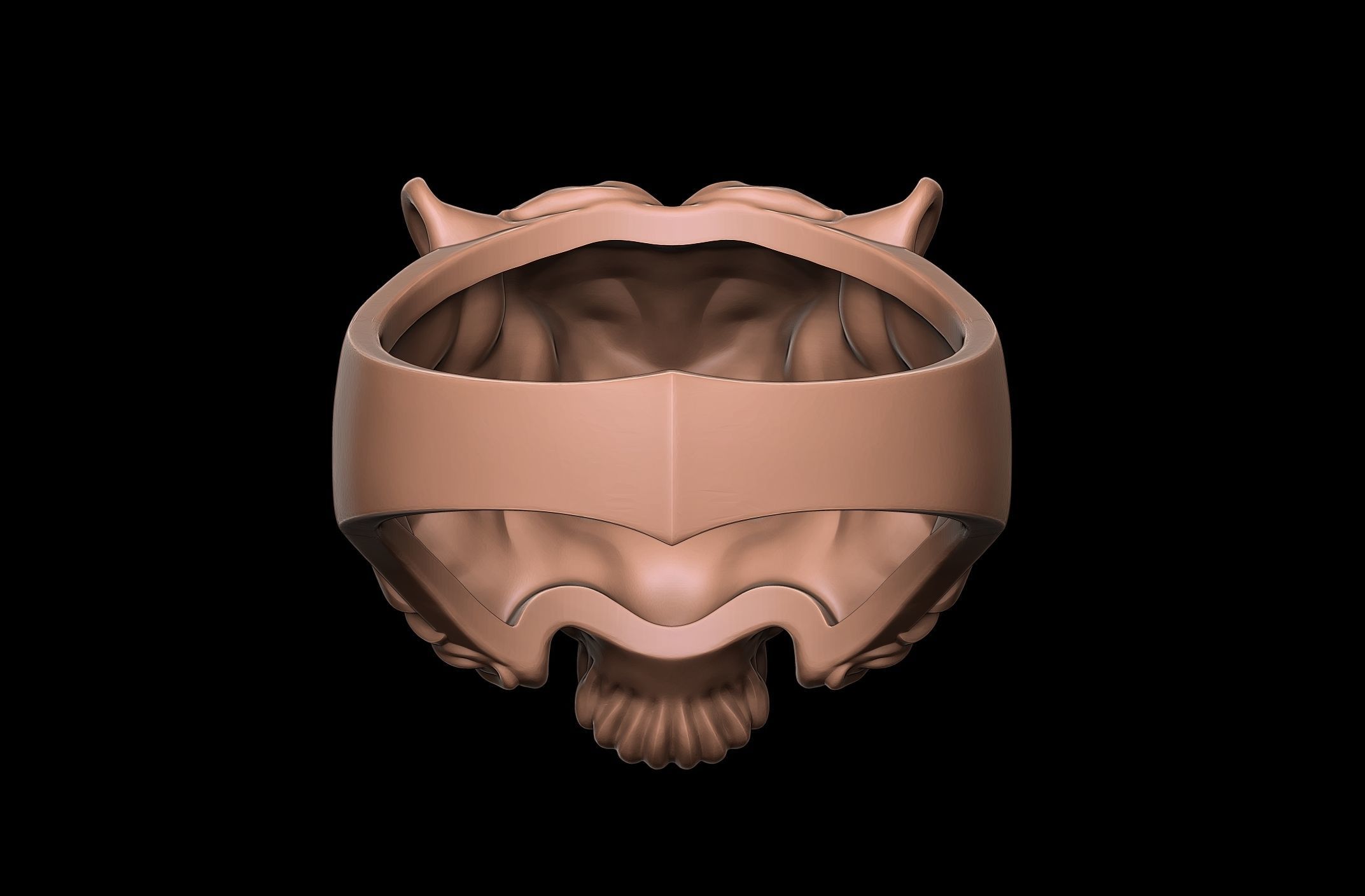 Tiger Ring 3D print model_5