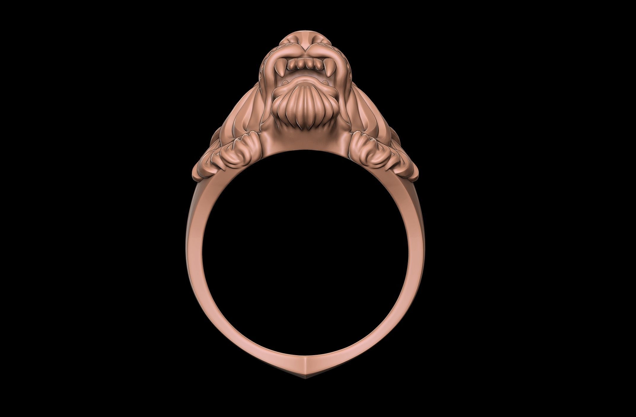 Tiger Ring 3D print model_8