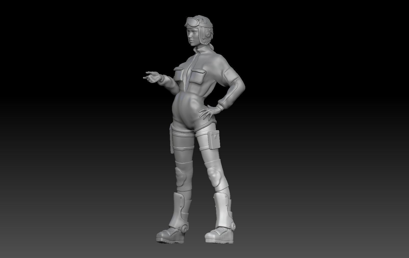 APOCALIPSIS GARAJE TANK GIRL 3D print model_1