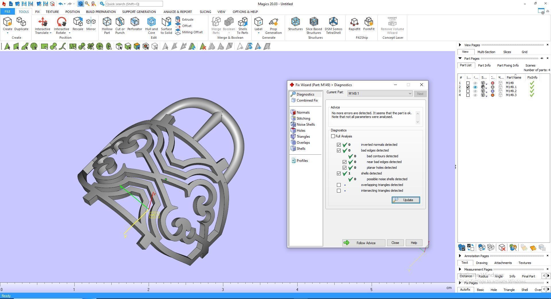 Ring M149 Mens luxury ring with enamel and gems 3D print model_21