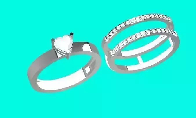 Lovely Enhancer heart ring US6 3D print model