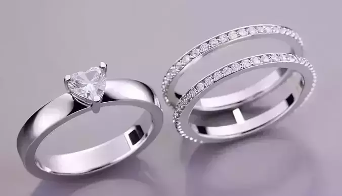 Lovely Enhancer heart ring US6