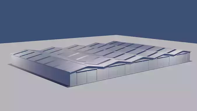 big warehouse 3D model