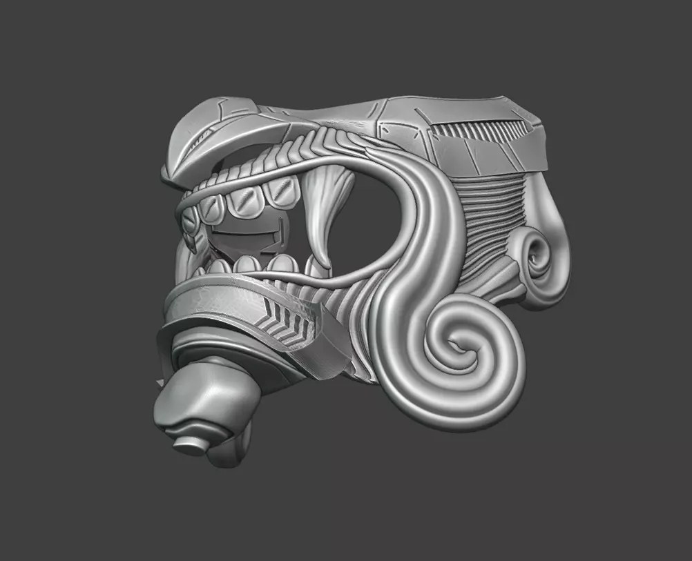 Mask Samural Onl Custom design 3D print model