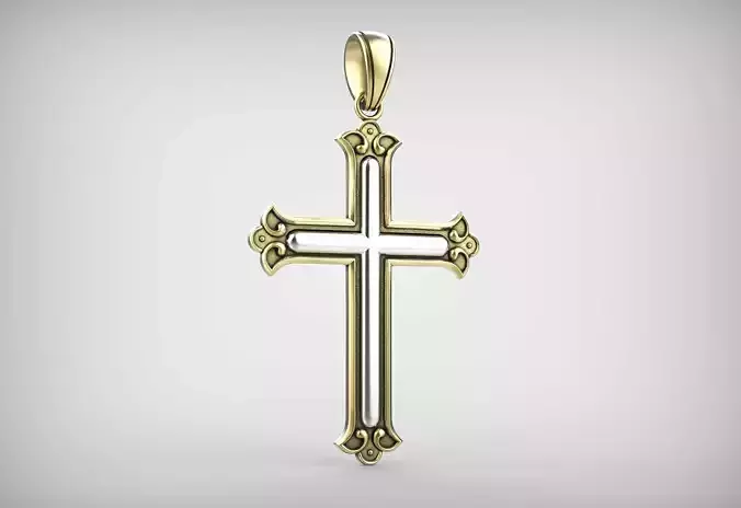Cross in Two Tone