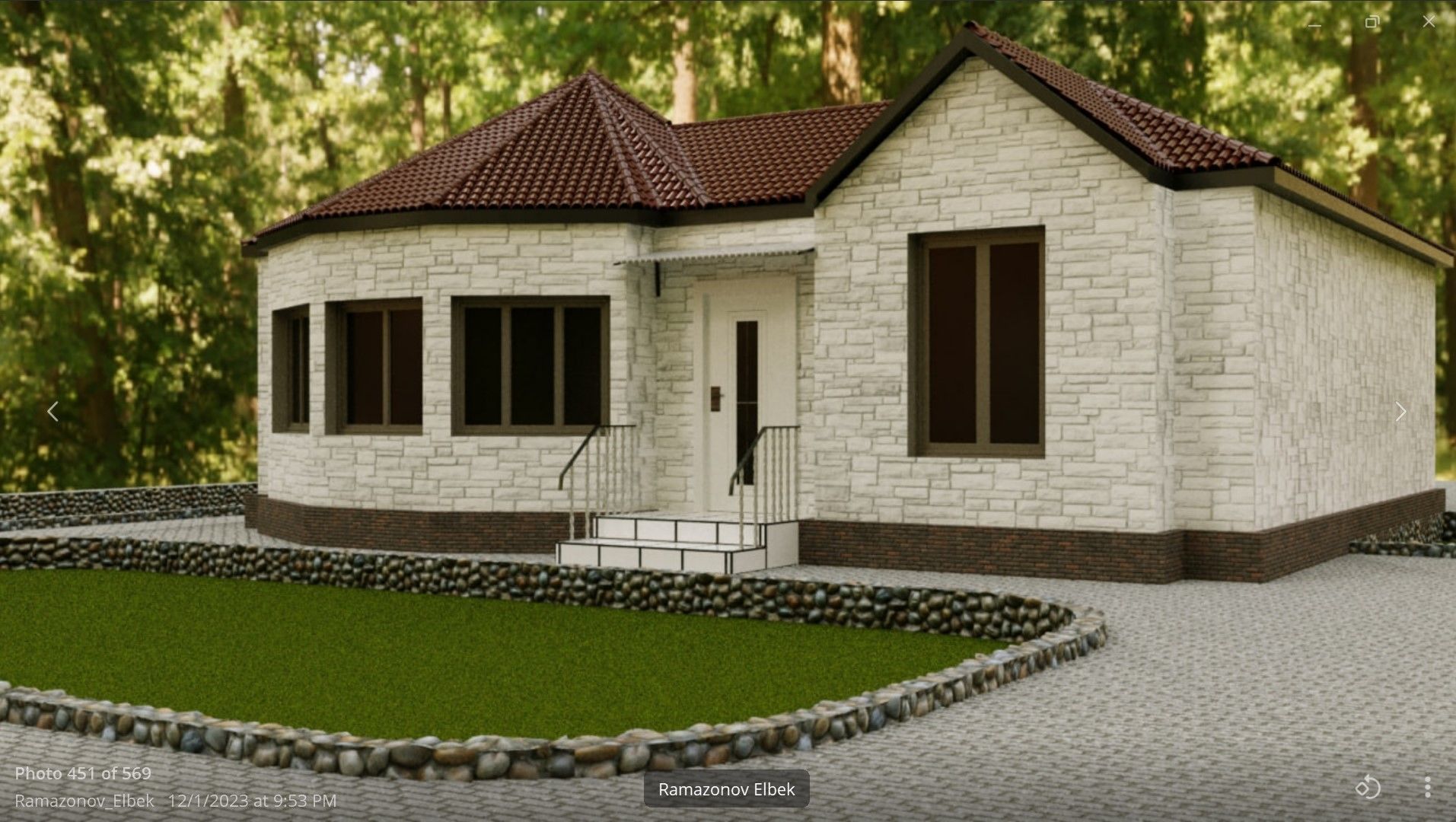 exterior Free 3D model_1