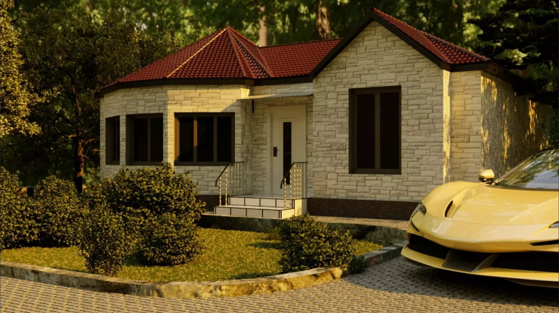 exterior Free 3D model_0