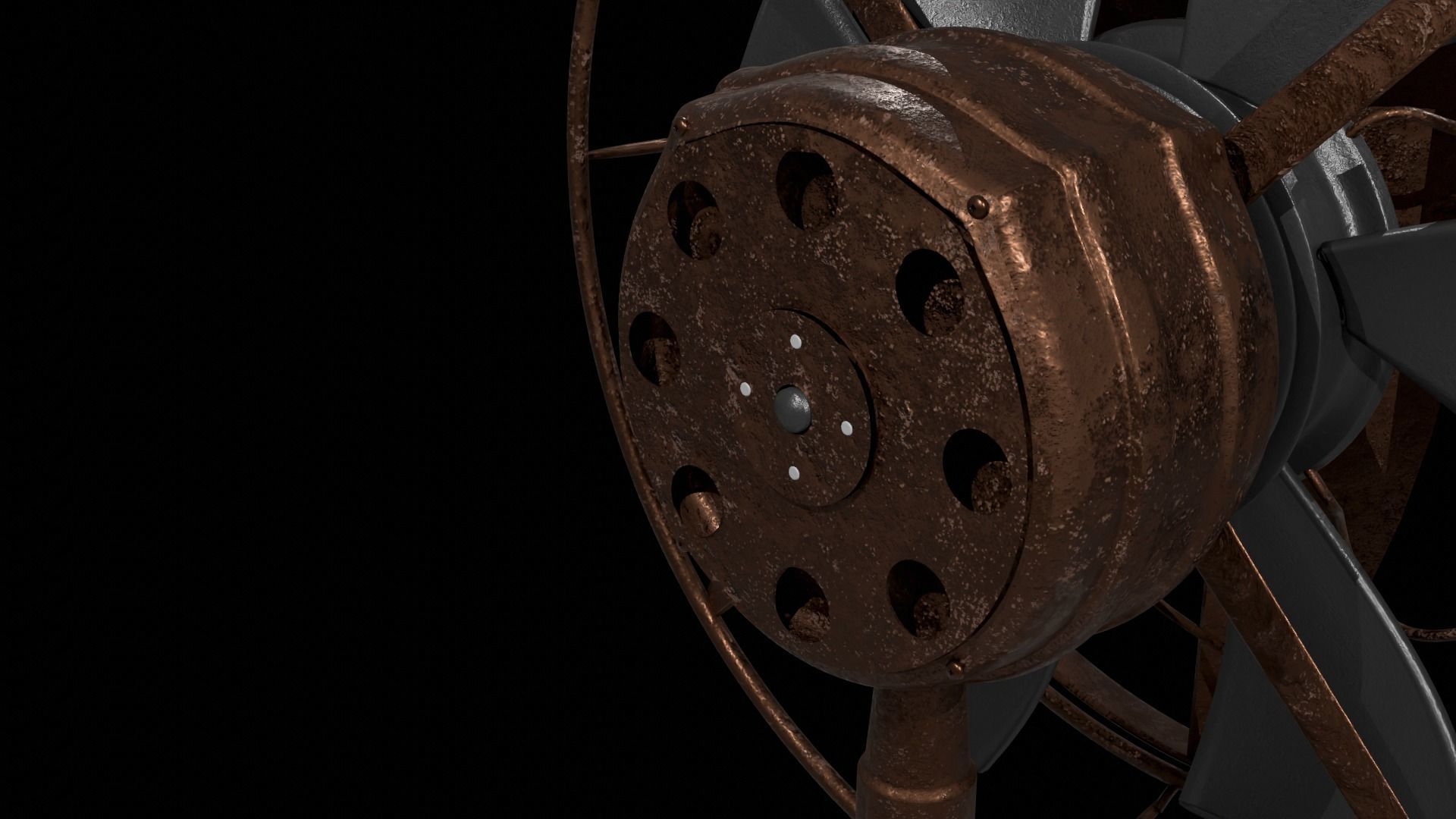 Industrial Fan 3D model_7