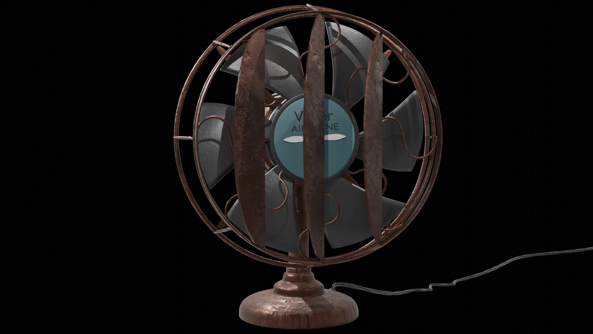 Industrial Fan 3D model_3