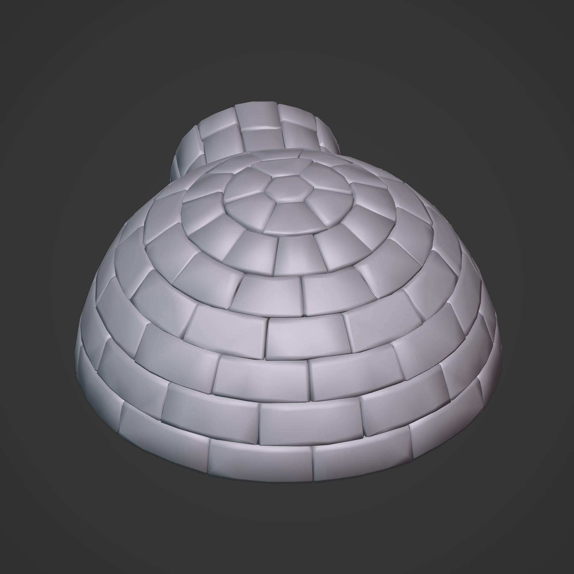 LowPoly Igloo Low-poly 3D model_10