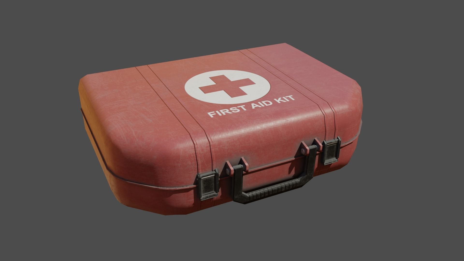 First Aid Medkit Low-poly 3D model_1