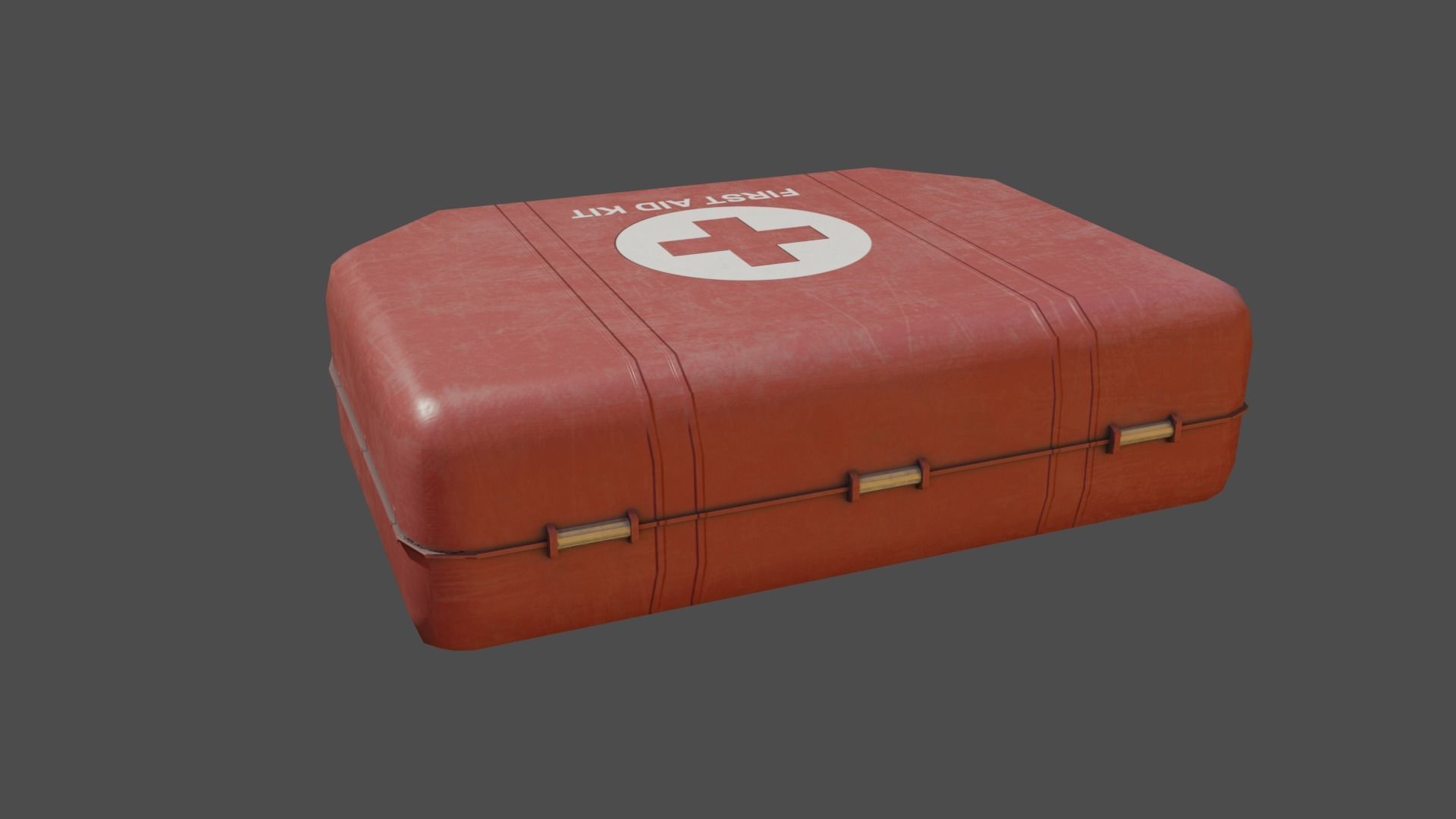 First Aid Medkit Low-poly 3D model_5