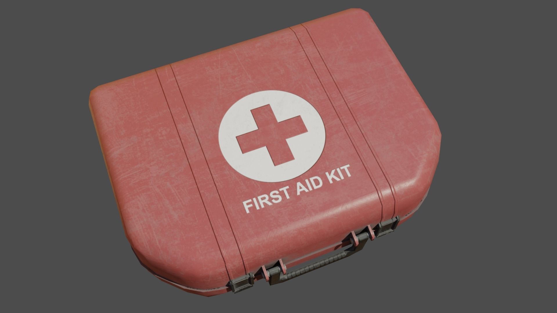 First Aid Medkit Low-poly 3D model_7