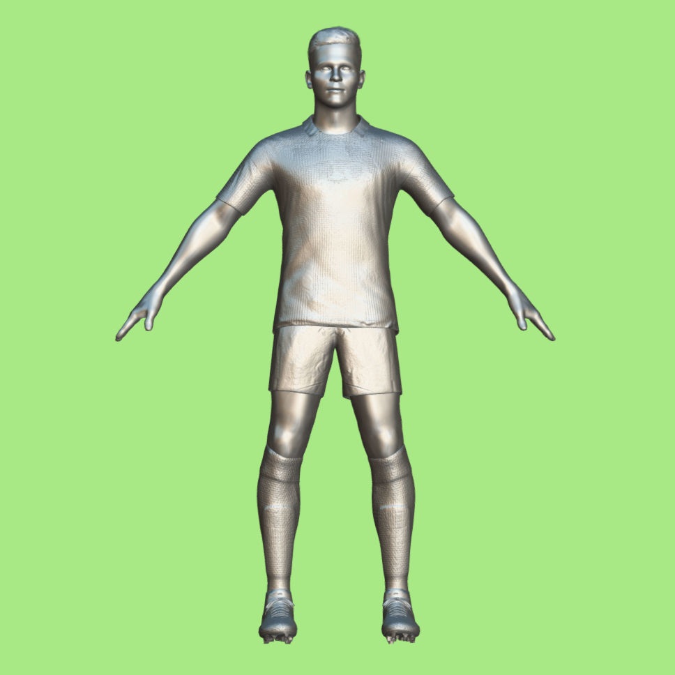 T-Pose Rigged Alvarez Manchester City 23-24 3D model_5
