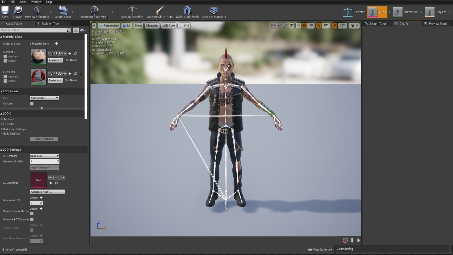 Punk 1 Rock and Roll Low-poly 3D model_25