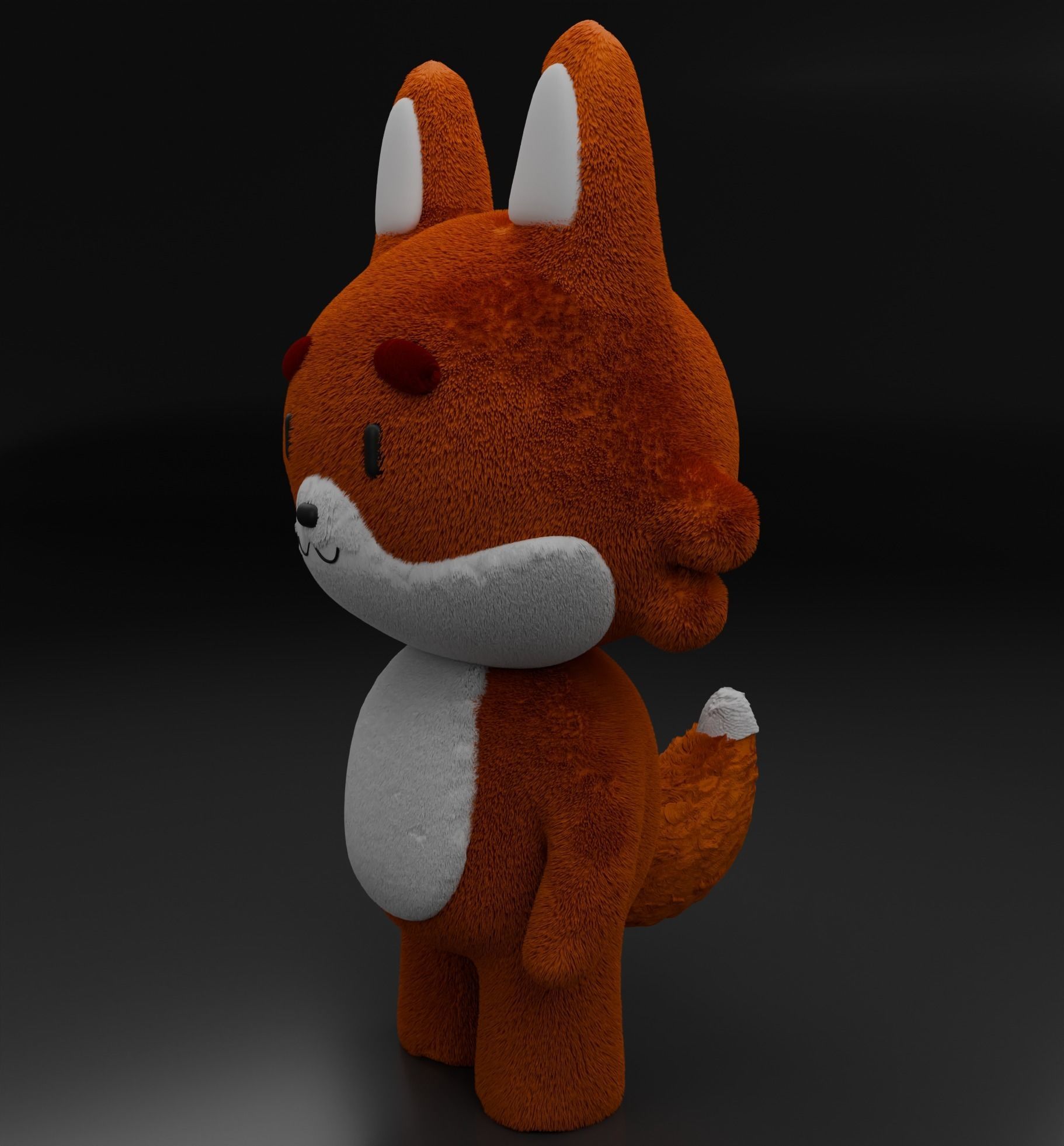 Fox model 3D model_2