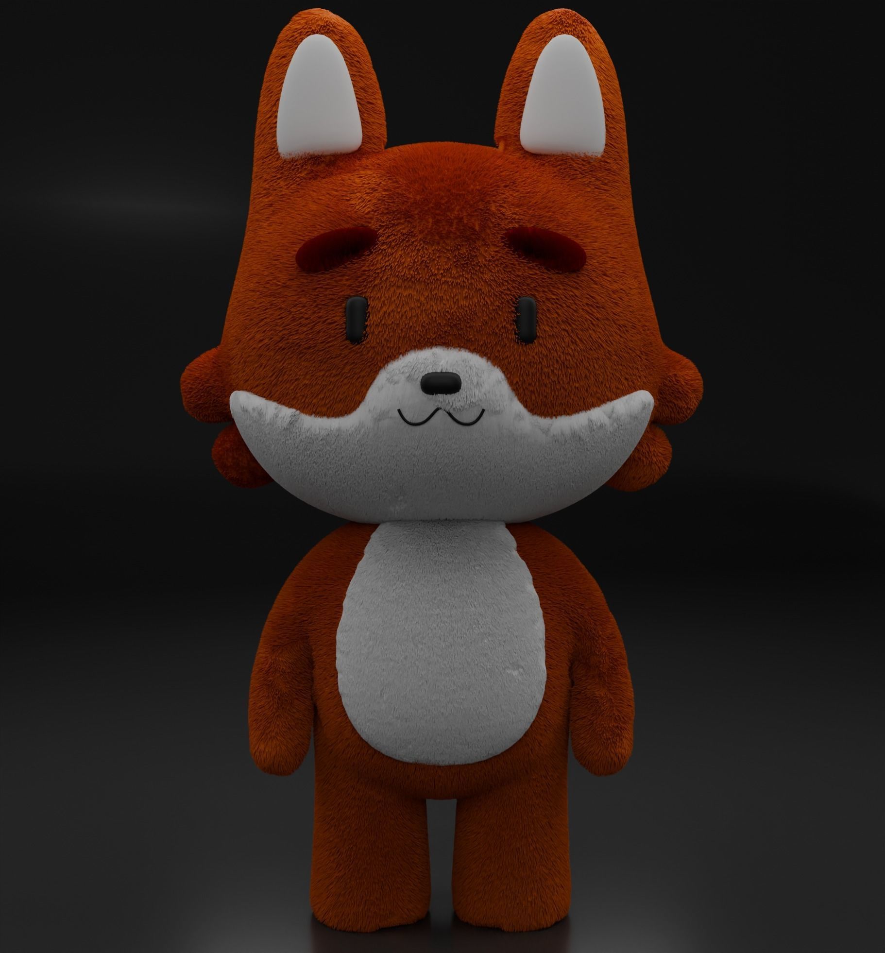 Fox model 3D model_1