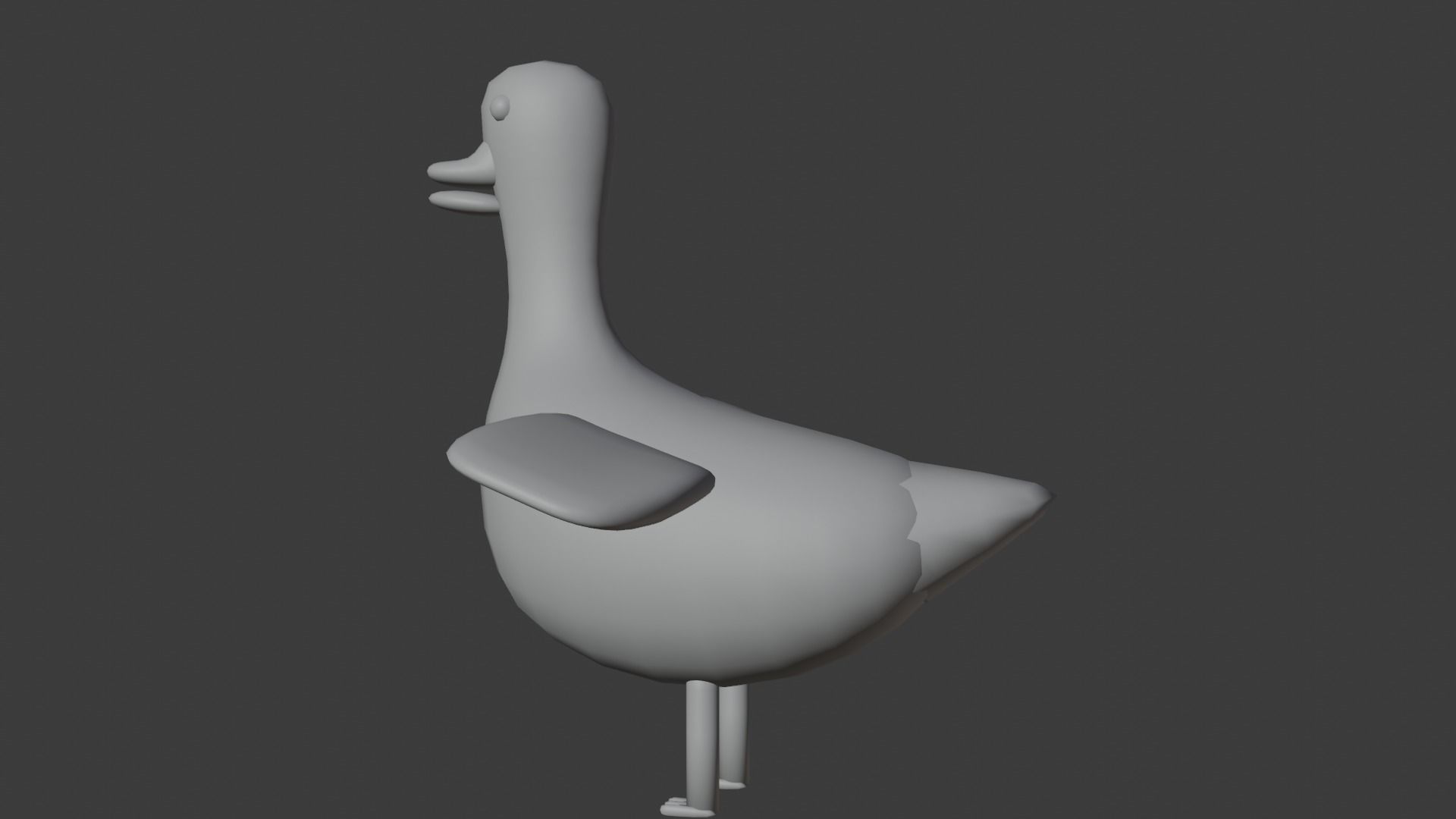 Goose Cartoon Free low-poly 3D model_19