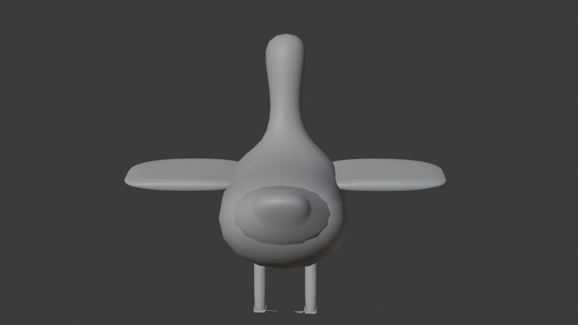 Goose Cartoon Free low-poly 3D model_21